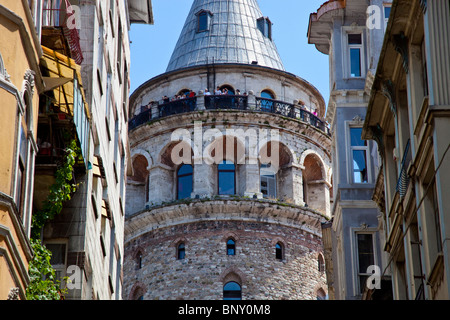 Torre di Galata, Istanbul, Turchia Foto Stock