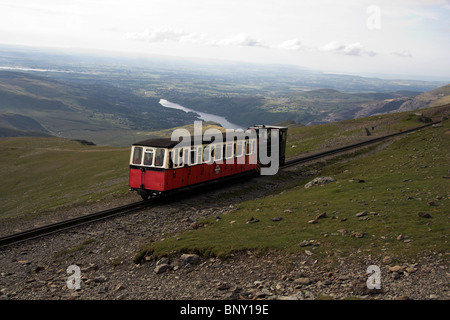 Snowdon Mountain Railway, Snowdonia National Park, North Wales, Regno Unito Foto Stock