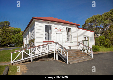 Centenial Kuaotunu Memorial Hall, Kuaotunu, Penisola di Coromandel, Isola del nord, Nuova Zelanda Foto Stock