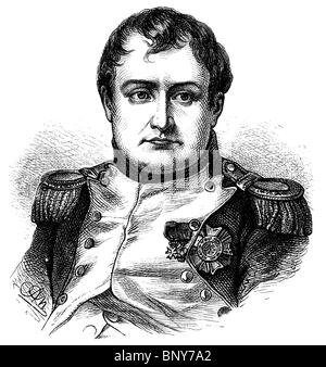 Napoleone Bonaparte (1769 - 1821), militare e leader politico della Francia e Imperatore dei Francesi di Napoleone I Foto Stock