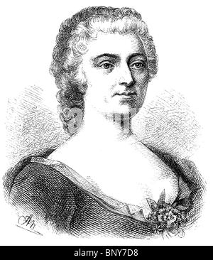 Friederike Caroline Neuber, Die Neuberin, (1697 - 1760), attore tedesco e direttore del teatro Foto Stock