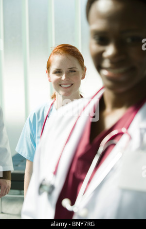 I lavoratori del settore sanitario Foto Stock