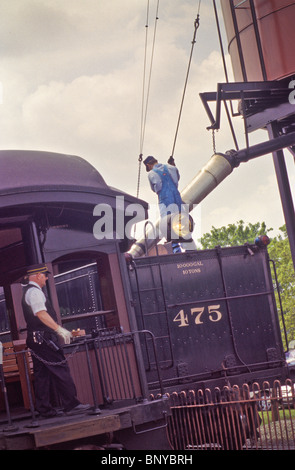 Strasburgo RR viaggiare attraverso country farm land paesaggi Foto Stock