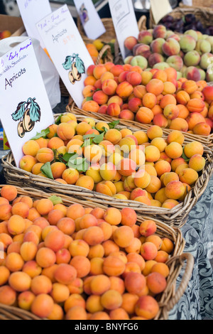 Frutta fresca in offerta al Mercato di Salamanca, in Salamanca Place. Hobart, Tasmania, Australia Foto Stock