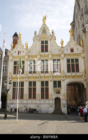 Bruges Belgio Europa Oude Civiele Griffie il vecchio del registratore di casa in Piazza Burg Foto Stock