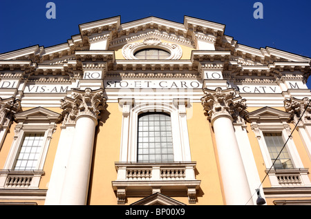 Italia, Roma, chiesa dei Santi Ambrogio e Carlo al corso Foto Stock