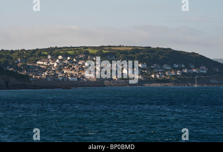 La città di Penzance, Cornovaglia, Regno Unito, visto dal mare Foto Stock