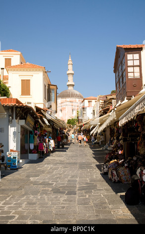 Soktratous street negozi, Rodi, Grecia Foto Stock