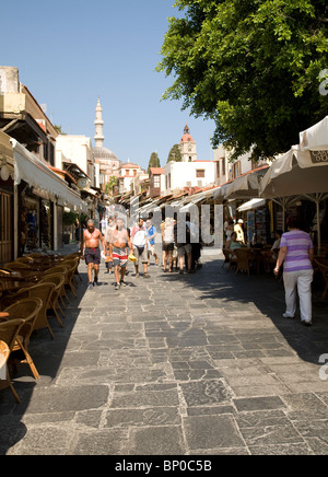 Soktratous street negozi, Rodi, Grecia Foto Stock