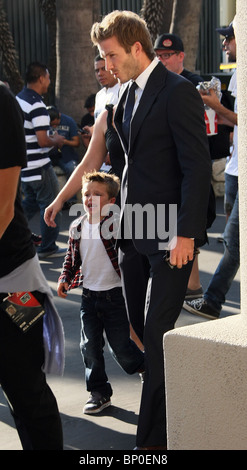 DAVID BECKHAM CRUZ BECKHAM REAL MADRID V la galassia di Los Angeles California USA 07 Agosto 2010 Foto Stock