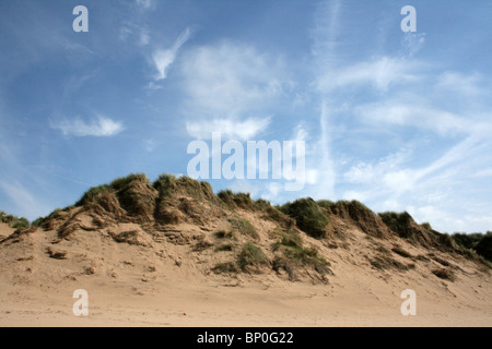 Le dune di sabbia a Formby punto, costa di Sefton, Merseyside, Regno Unito Foto Stock