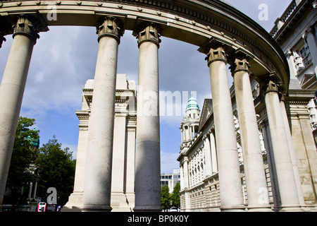 Belfast City Hall. Uno dei migliori classici edifici del Rinascimento in Europa. Belfast, Irlanda del Nord, Regno Unito. Foto Stock