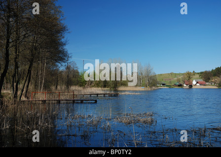 Laghi e paesaggi - La Masuria Lake District in Polonia, Europa (Mazury, Polska) - Wysokie Brodno Lago Foto Stock