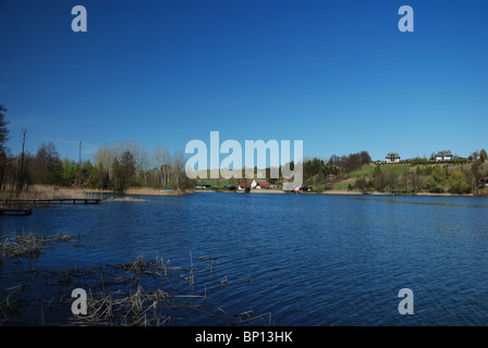 Laghi e paesaggi - La Masuria Lake District in Polonia, Europa (Mazury, Polska) - Wysokie Brodno Lago Foto Stock