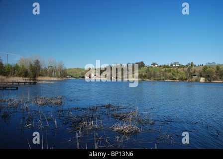 Laghi e paesaggi - La Masuria Lake District in Polonia, Europa (Mazury, Polska) - Wysokie Brodno Lago Foto Stock