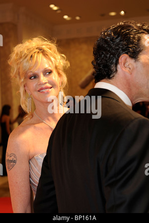 Melanie Griffith actrice americano sposato ad attore spagnolo Antonio Banderas Foto Stock