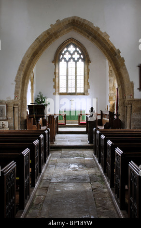 San Lorenzo è la Chiesa, Oxhill, Warwickshire, Inghilterra, Regno Unito Foto Stock