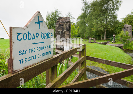 Pozzo santo santuario di Santa Brigida di Kildare Foto Stock