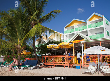 Zaccios Bar ristorante, West Coast, Barbados, Caraibi Foto Stock