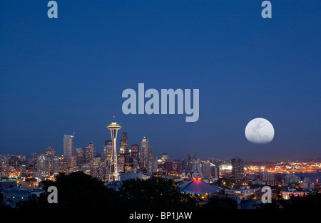 La città di Seattle nello Stato di Washington nel nord-ovest degli Stati Uniti d'America Foto Stock