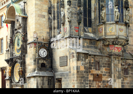 Gothic Municipio della Città Vecchia Praga Città Vecchia Repubblica Ceca Bohemia Foto Stock