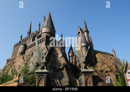 Il castello di Hogwarts, nel mondo di Wizarding di Harry Potter, Isole di avventura, Universal Orlando Resort di Orlando, Florida, Stati Uniti d'America Foto Stock