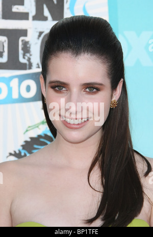 EMMA ROBERTS Teen Choice 2010 gli arrivi a Los Angeles California USA 08 Agosto 2010 Foto Stock