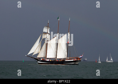 Oosterschelde Classe A Tall Ships a Hartlepool Festival Race 2010, North Yorkshire, Regno Unito Foto Stock