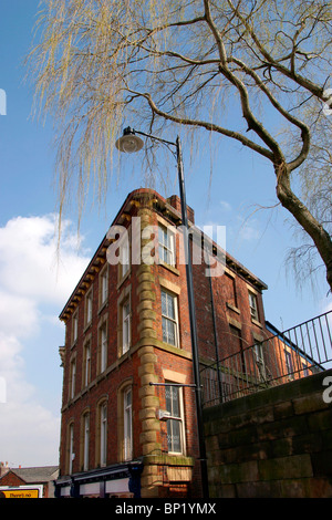 Regno Unito, Inghilterra, Cheshire, Stockport, Market Place, Millgate, elegante edificio Vittoriano Foto Stock