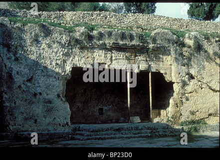 169. Tombe dei Re, roccia tombe scavate in Gerusalemme edificato nell'IST. C. AD. Dalla Regina Elena. Foto Stock