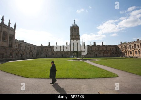 L'immagine mostra il grande quadrilatero, più comunemente nota come Tom Quad, la Chiesa di Cristo, Oxford, Inghilterra. Foto:Jeff Gilbert Foto Stock