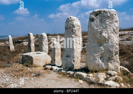 Ghezer - CNAANITE città situata sulle principali rotte della pianura costiera. Conquistata da Giosuè a 12TH. C. BC. Foto Stock