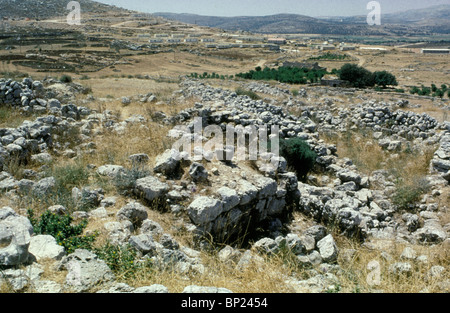 SHILOH - città israelita in cui Giosuè impostare il tabernacolo e l'arco di alleanza Josh. 18:1-10 22:12 Vista degli scavi Foto Stock