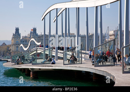 Moll de la Fusta. Barcellona. Spagna Foto Stock