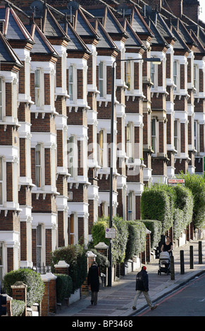 Una strada appartata, nel sud di Londra. Foto di James Boardman. Foto Stock