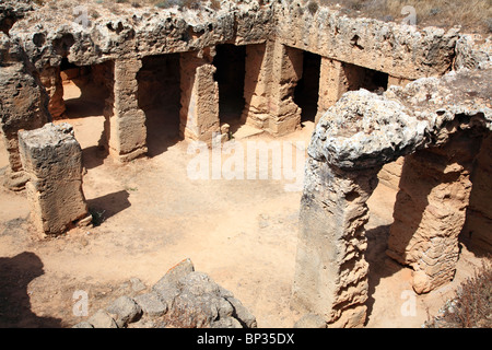 Tombe dei Re di Kato Pafos Paphos Cipro UE Unione europea EUROPA Foto Stock