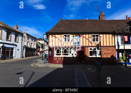 La storica Spread Eagle pub sull'angolo di Fore Street e Eagle Street, il più antico pub in Ipswich, Suffolk, Regno Unito Foto Stock