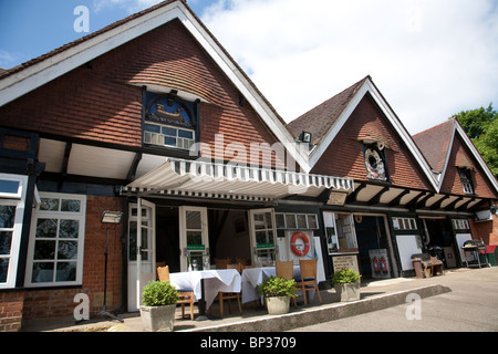 Il Cherwell Boathouse Restaurant e stazione punting, Oxford. Foto:Jeff Gilbert Foto Stock