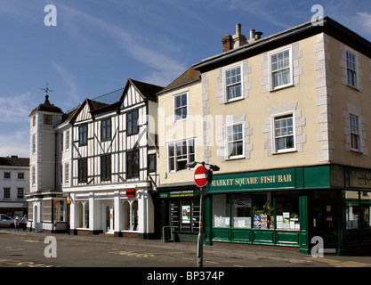 Piazza del Mercato, Bicester, Oxfordshire, England, Regno Unito Foto Stock