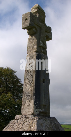 St Tola di alta croce, Dysert O'Dea, County Clare, Repubblica di Irlanda Foto Stock