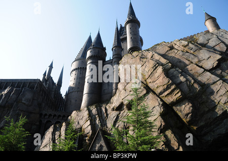 Il castello di Hogwarts al mondo di Wizarding di Harry Potter, Studio Universal's , Orlando in Florida. Foto Stock