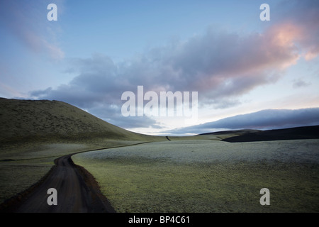 Laki crateri o Lakagígar in Vatnajokull parco nazionale in Islanda Foto Stock