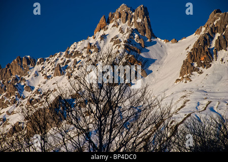 Torre del Friero. Massiccio Centrale. Parco Nazionale di Picos de Europa. Provincia di León. Castilla y Leon. Spagna. Foto Stock