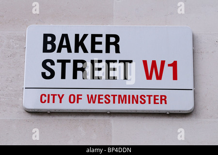 Baker Street segno, London, England, Regno Unito Foto Stock