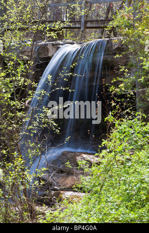 Fort Payne, AL - Apr 2009 - cascata in DeSoto stato parco di Fort Payne, Alabama Foto Stock