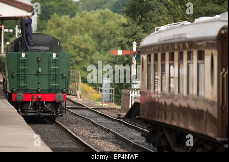 Sir Archibald Sinclair, ricostruita la Battaglia di Bretagna locomotiva classe Foto Stock