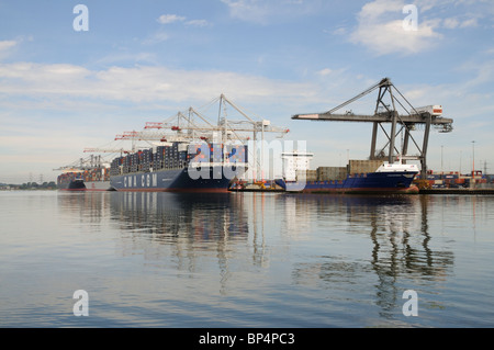 DP World ABP Southampton marine container terminal Southern England Regno Unito Foto Stock