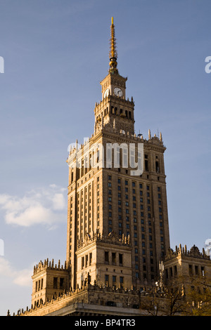 Palazzo della Cultura e della scienza, Varsavia Polonia. Foto Stock