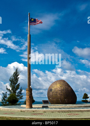 La punta del Borneo, Tanjung Simpang Mengayau, Kudat Penisola, Kota Kinabalu, Sabah Foto Stock