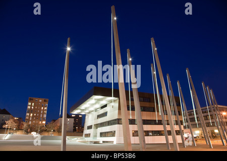 STADTHAUS EDIFICIO, architetti J. MAYER H., Novedrate, nei pressi di Stoccarda e DEL BADEN-WUERTTEMBERG, Germania Foto Stock